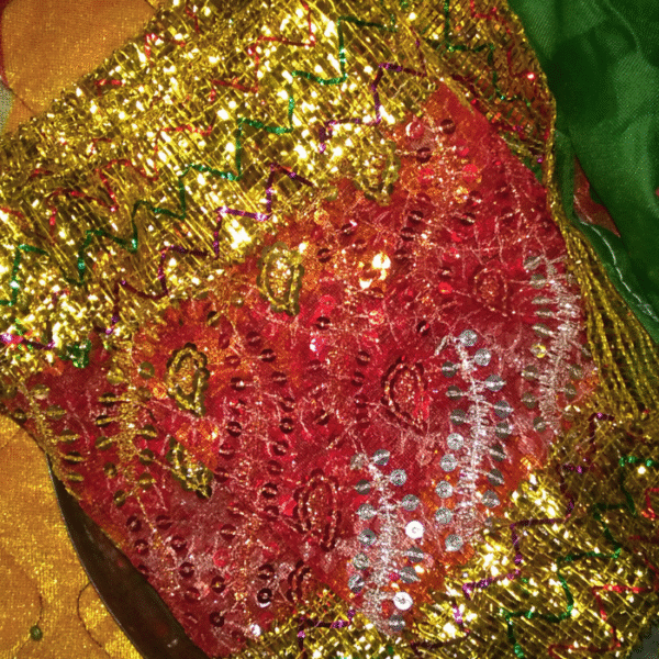 Red Chunari for Mata Pujan